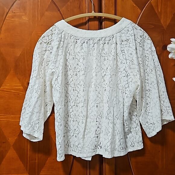 Lace Crop Coverlet Top size L - Picture 5 of 10